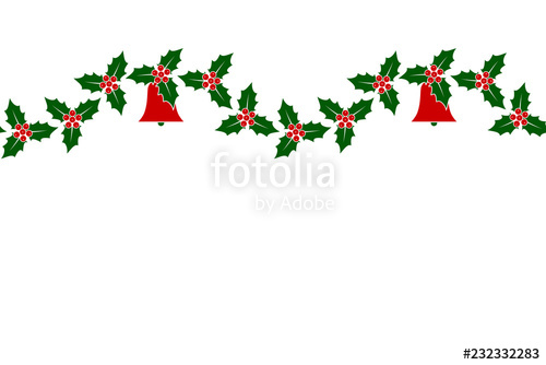 500x334 Christmas Holly Border Stock Image And Royalty Free Vector