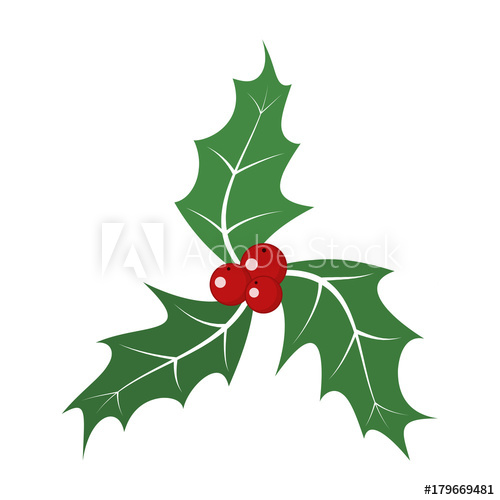 500x500 Collection Christmas Leaves Vector Pictures