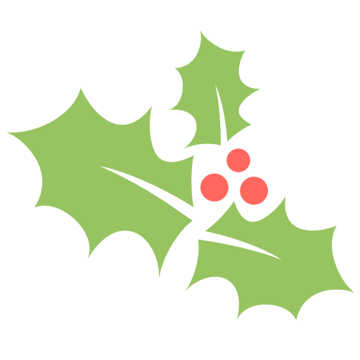 512x512 Holly Leaf Png Vector, Clipart