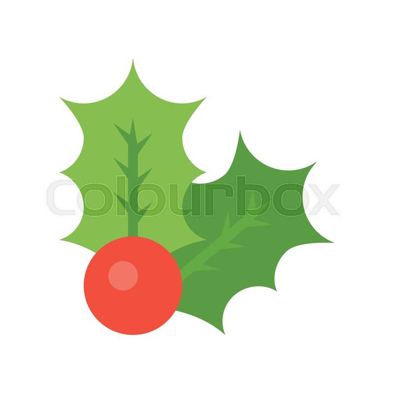 Holly Vector, Christmas Related Flat Stock Vector Colourbox 800x800 Holly Vector, Christmas Related Flat Stock Vector Colourbox