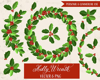 340x270 Vector Berry Wreath Etsy