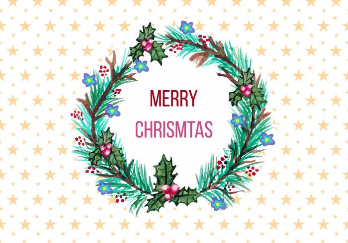 700x490 Christmas Wreath Free Vector Art