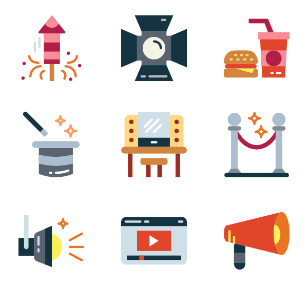 Hollywood Star Icons 600x564 Hollywood Star Icons