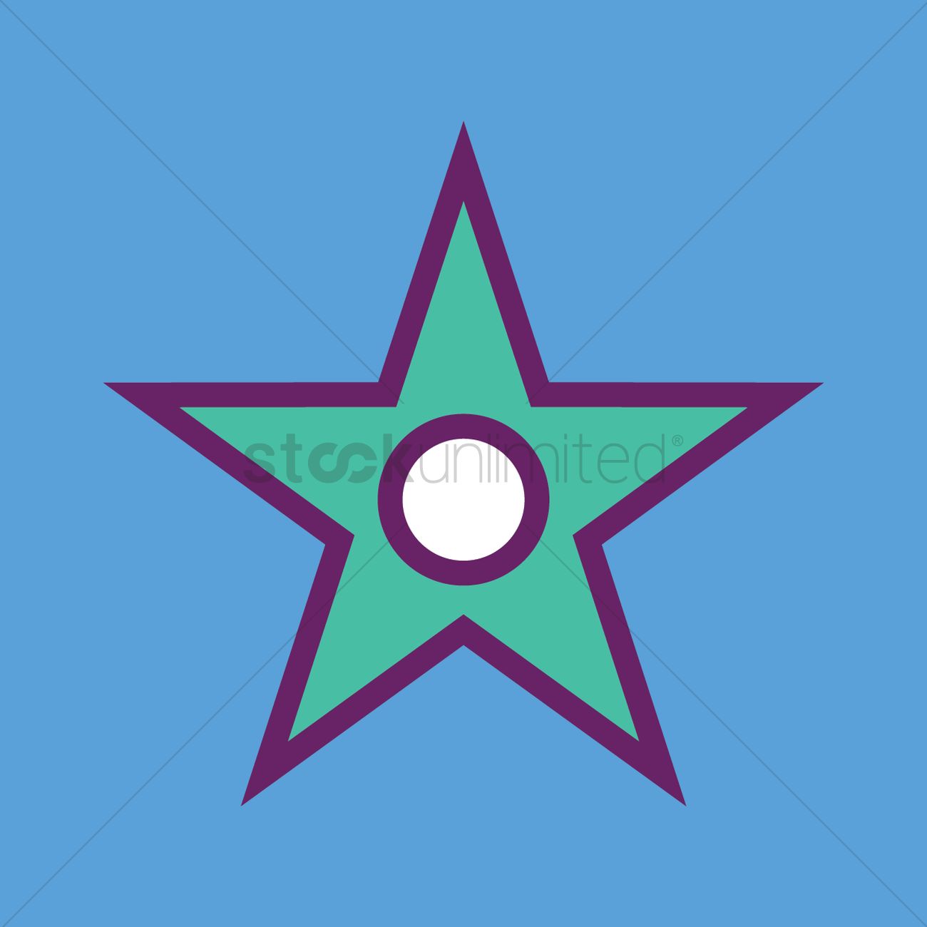 Hollywood Star Symbol Vector Image 1300x1300 Hollywood Star Symbol Vector Image