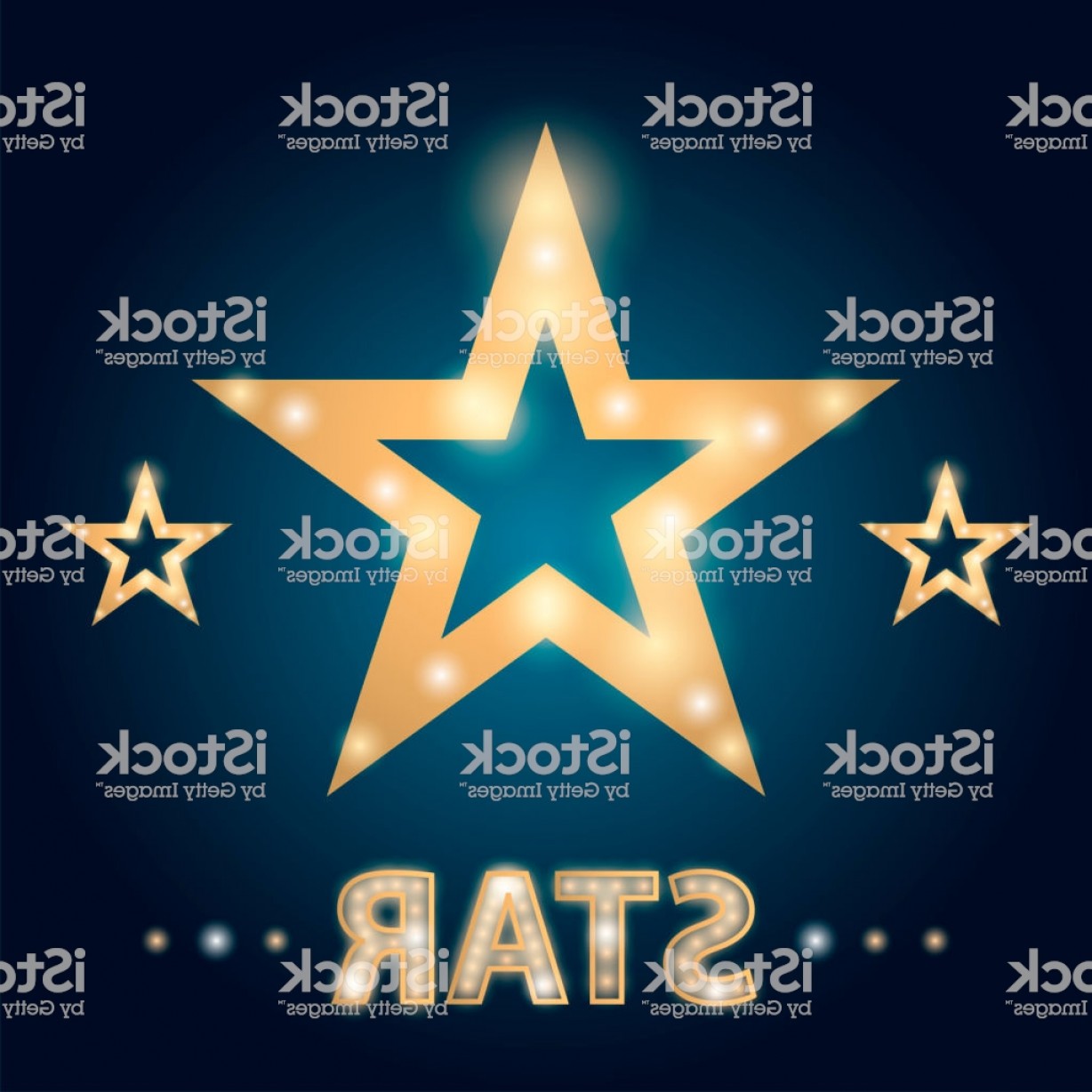 Retro Hollywood Stars Frame With Lights Vector Illustration 1228x1228 Retro Hollywood Stars Frame With Lights Vector Illustration