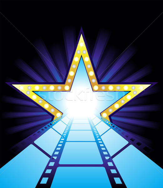 521x600 Road To Hollywood Vector Illustration
