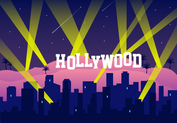 700x490 Free Hollywood Lights Vector