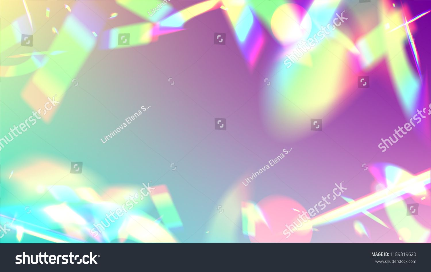 1500x945 Vector Rainbow Gradient With Sunshine Glare Iridescent Background