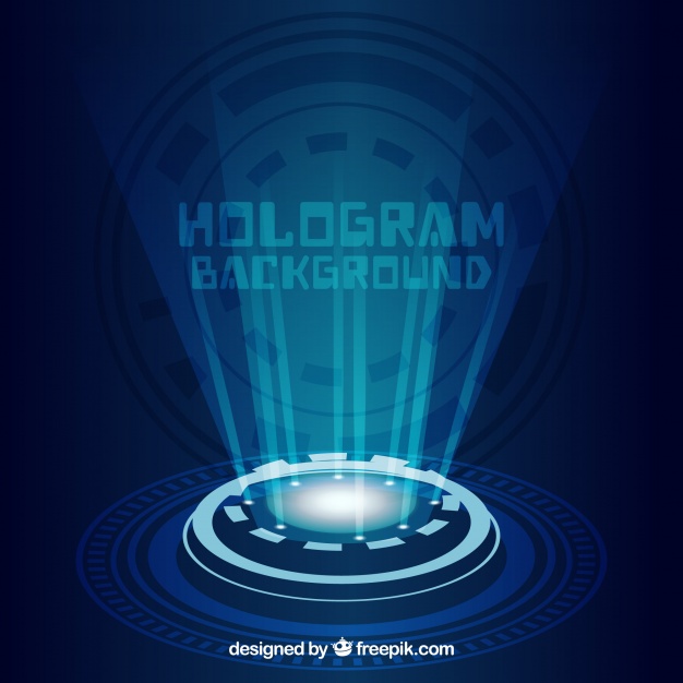 626x626 Background With Hologram Design Vector Free Download