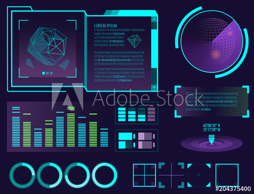 500x383 Futuristic Interface Space Motion Graphic Infographic Game And Ui