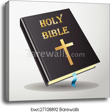 382x390 Holy Bible Vector, Canvas Print Barewalls Posters Prints