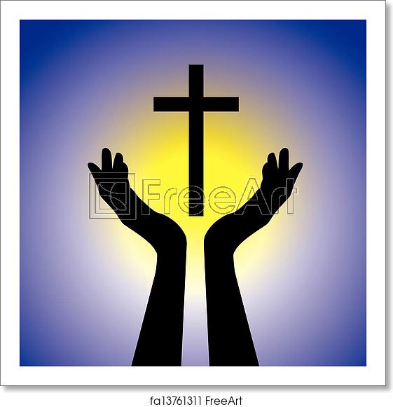 Free Art Print Of Person Showing Faith In Lord 561x581 Free Art Print Of Person Showing Faith In Lord