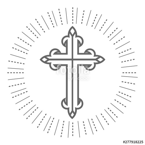 Holy Cross Christian And Orthodox Illustration On White Background 500x500 Holy Cross Christian And Orthodox Illustration On White Background