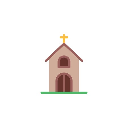 Church With Holy Cross Flat Icon, Vector Sign, Colorful Pictogram 450x450 Church With Holy Cross Flat Icon, Vector Sign, Colorful Pictogram