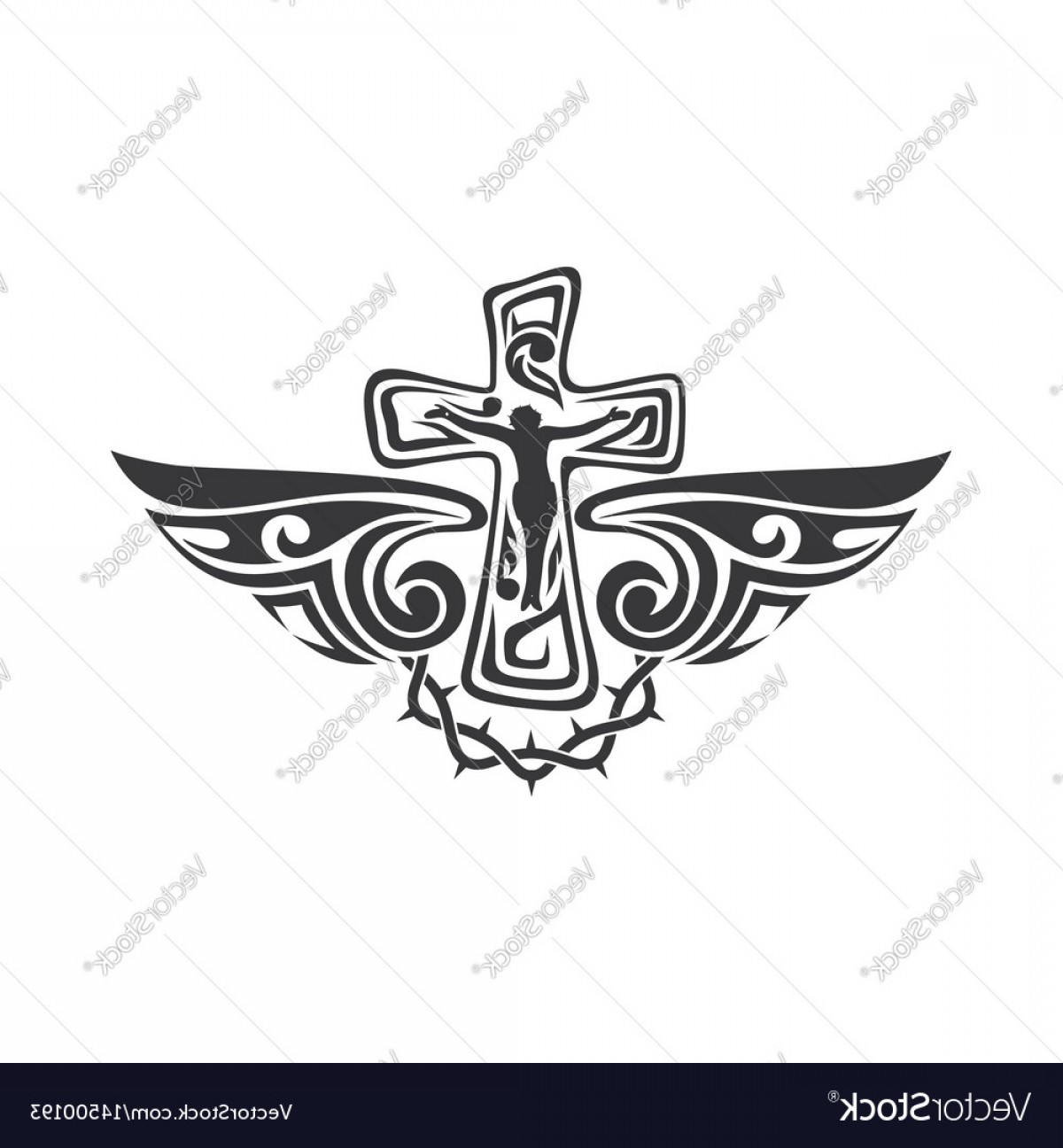 Cross And Holy Spirit Wings Vector Handandbeak 1200x1296 Cross And Holy Spirit Wings Vector Handandbeak