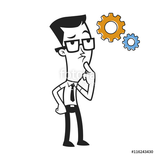 500x500 Hombre De Negocios Pensando Stock Image And Royalty Free Vector