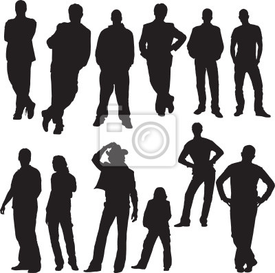 400x397 Siluetas Hombre Vector Vinilos Para Vinilos Para La