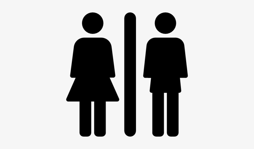 820x480 Toilets Sign With Woman And Man Vector