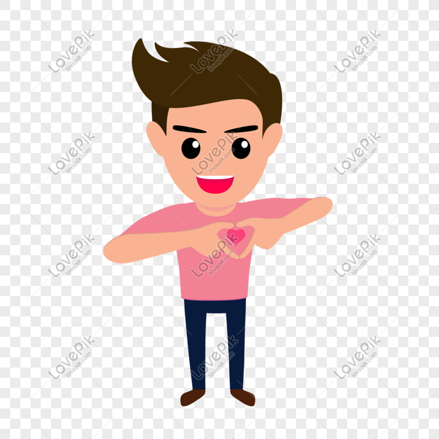 860x860 Dibujos Animados Hombre Vector Material Imagen