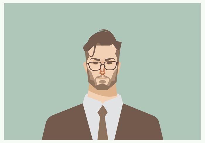 700x490 Foto De Cabeza De Hombre De Negocios Joven Del Vector