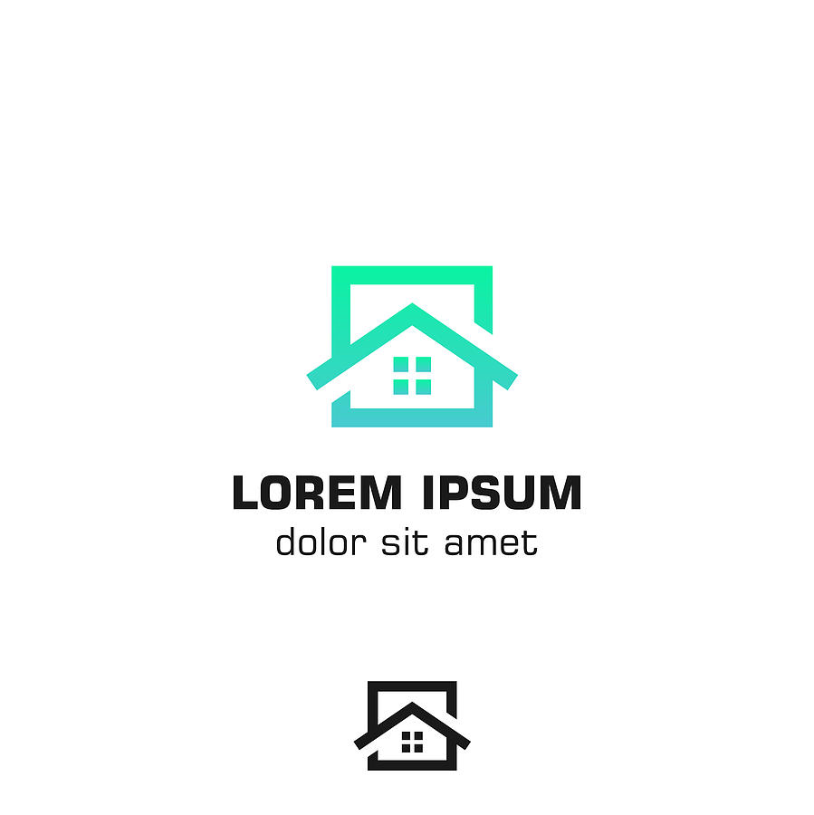 899x900 Home Design, Construction Vector Icon Template