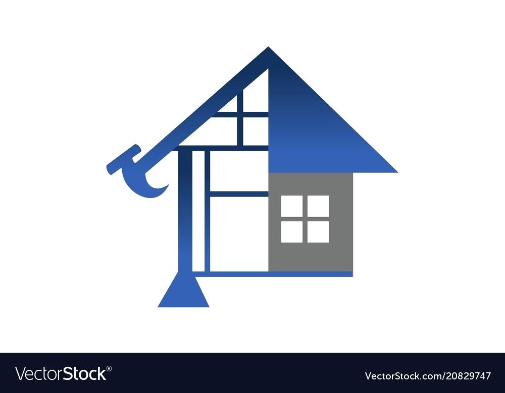 1000x780 Upstairs Construction Logo Template Design Vector Illustration