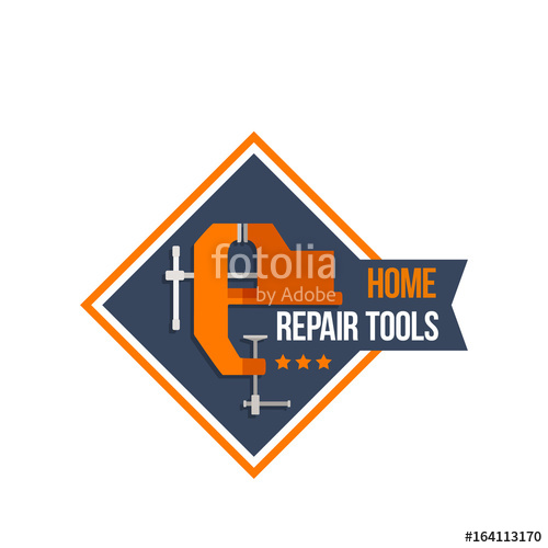 500x500 Work Tools Of Home Repair Construction Vector Icon Stock Image