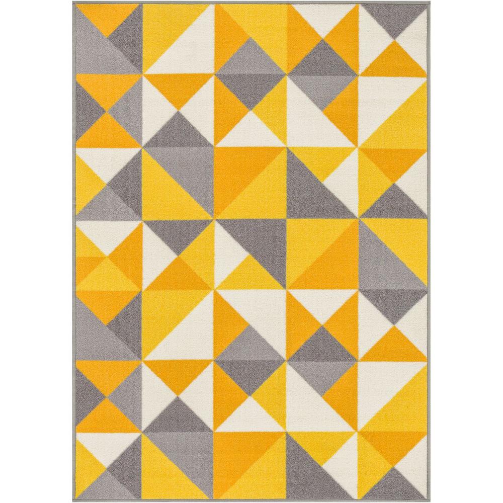 Well Woven Kings Court Vector Yellow Ft X Ft Modern 1000x1000 Well Woven Kings Court Vector Yellow Ft X Ft Modern
