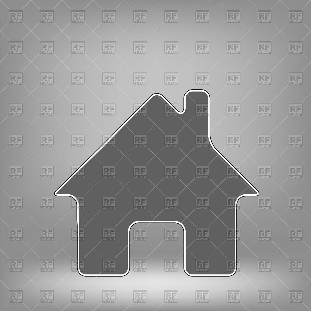 1200x1200 Gray Home Icon Vector Image Of Signs, Symbols, Maps