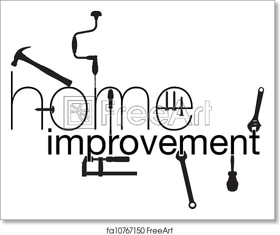 560x470 Free Art Print Of Home Improvement Vector Illustration Freeart