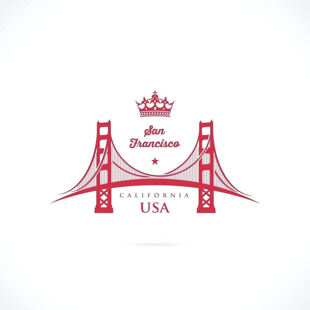 1000x1000 Golden Gate Bridge Vector Illustrator Icon Home Improvement