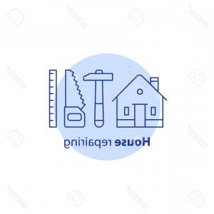 300x300 Photostock Vector House Repair Services Carpenter Concept Home