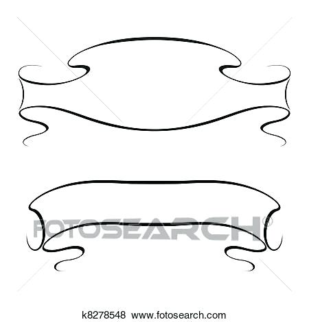 450x470 Vector Calligraphy Ribbon Frame Banner Clip Art Picture Home