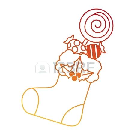450x450 Candies Socks Merry Decorative With Vector Illustration Design