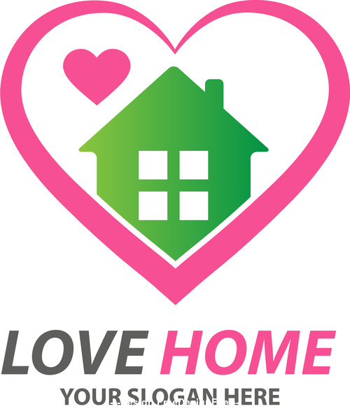 500x588 Love Home Logo Vector Free Download