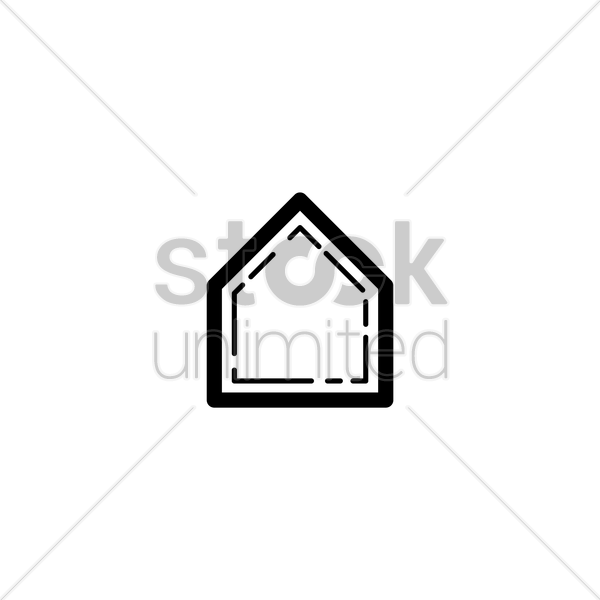 600x600 Baseball Home Plate Vector Image