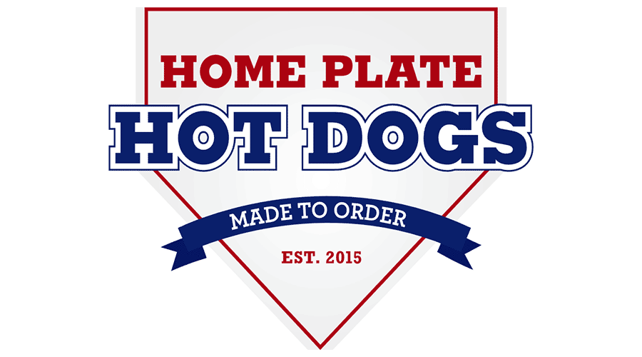 900x500 Home Plate Hot Dogs Vector Logo