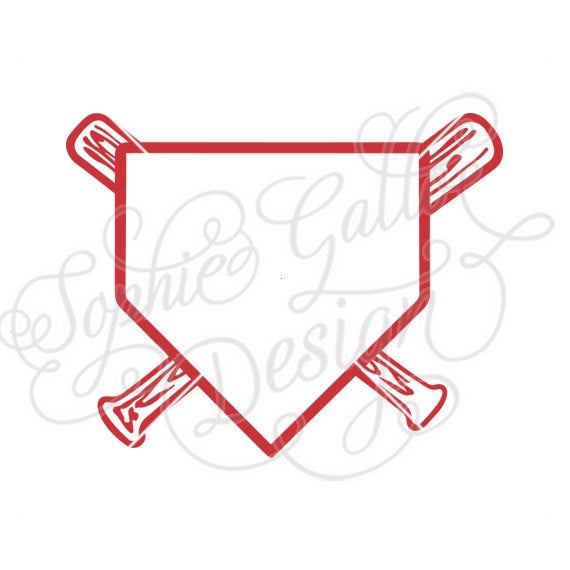 570x570 Baseball Home Plate Design Dxf Png Digital Download Etsy