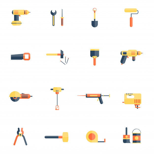 626x626 Home Repair Tools Icon Flat Vector Free Download