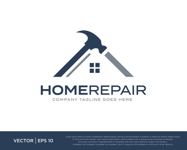613x490 Home Repair Build Logo Icon Vector
