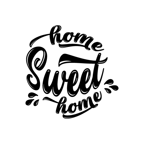 504x504 Home Sweet Home Dxf,png,eps Vector