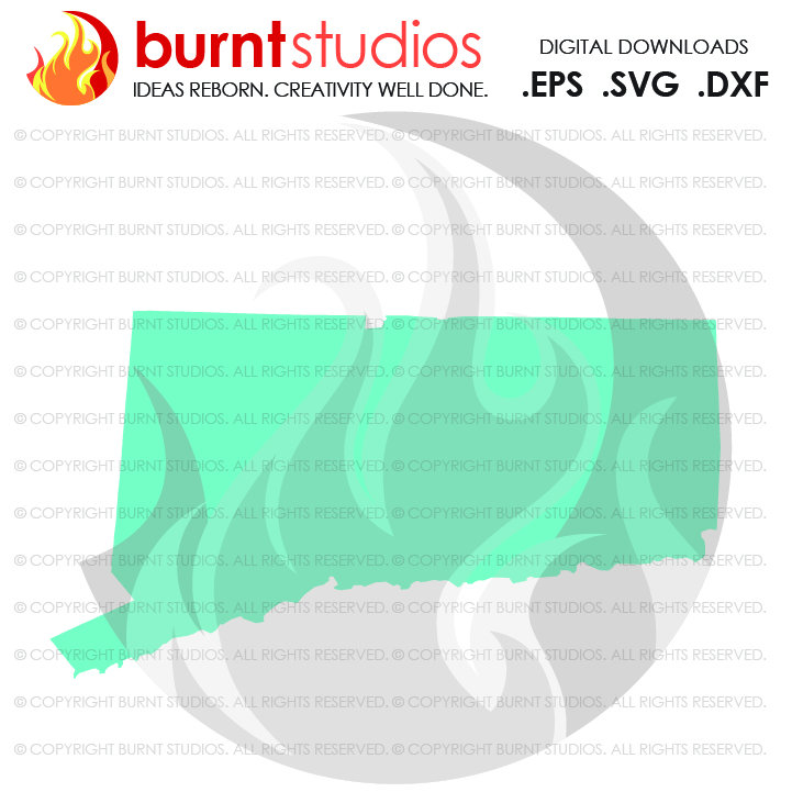 721x721 State Of Connecticut Cutting File, Digital Download, Love