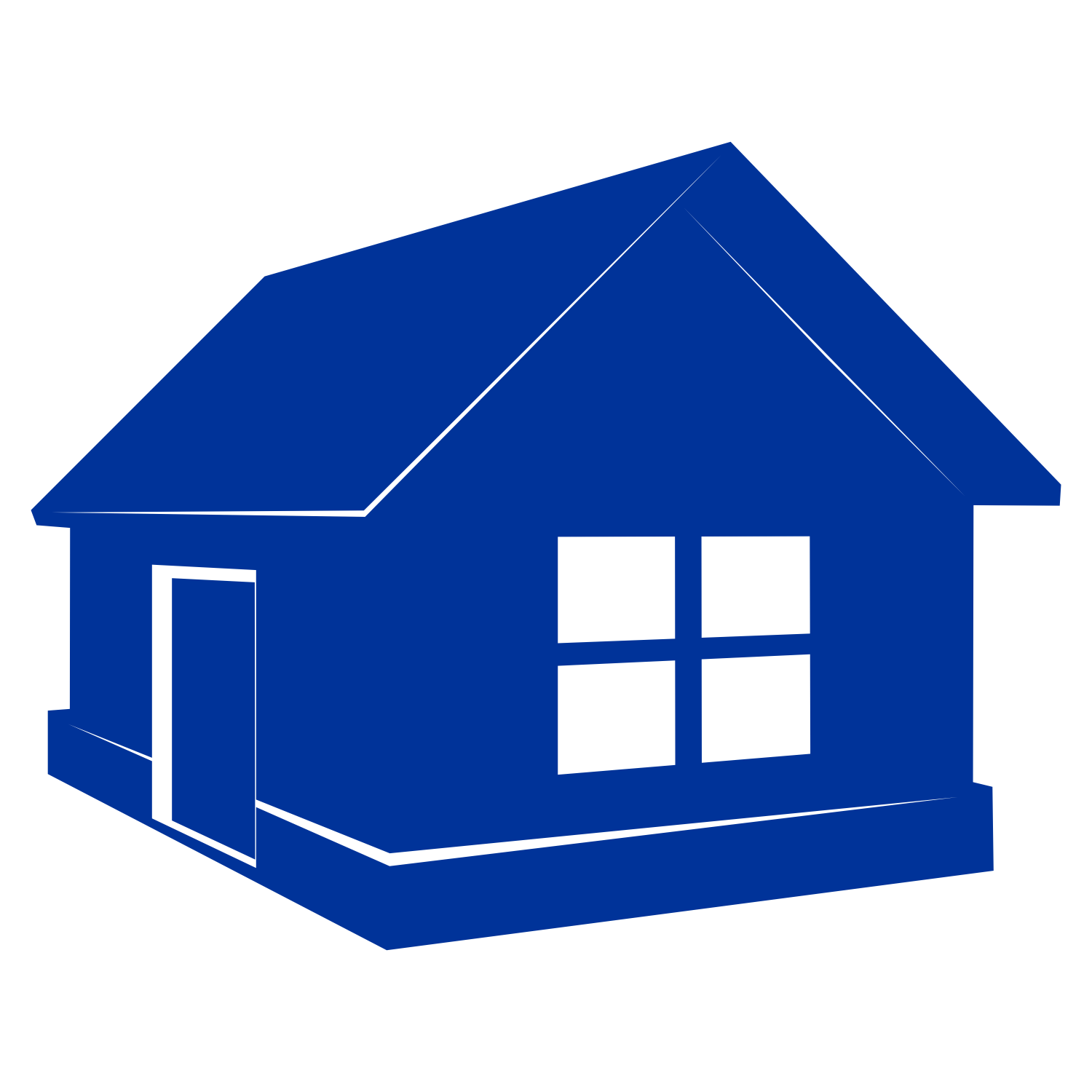 1500x1500 Vector For Free Use Blue Home Vector