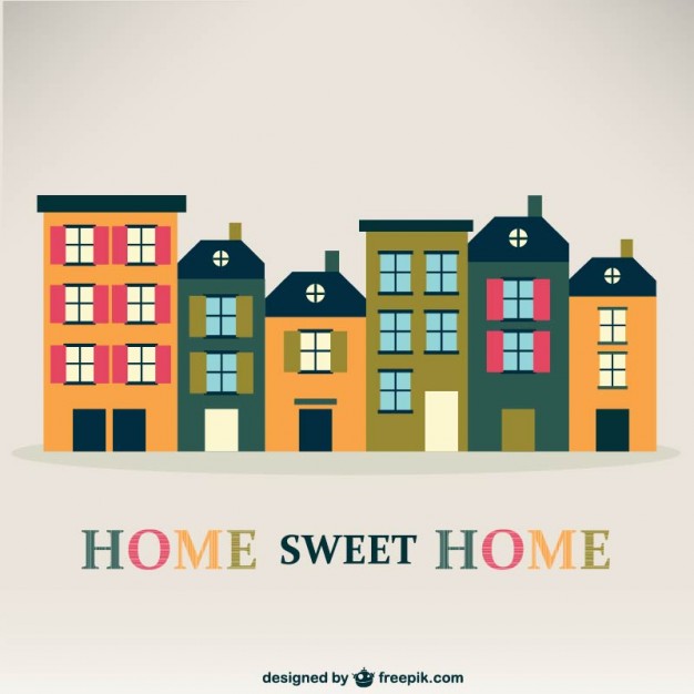 626x626 Home Sweet Home Vintage Free Vector