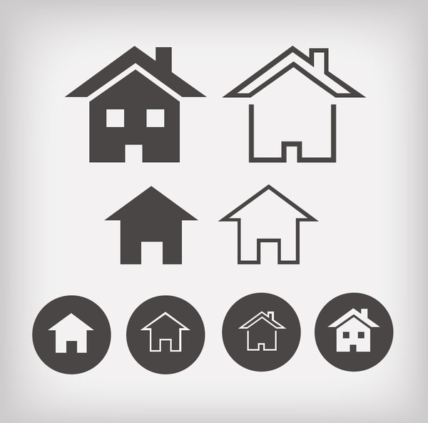 600x592 Home Vector Icons Free Vector In Adobe Illustrator