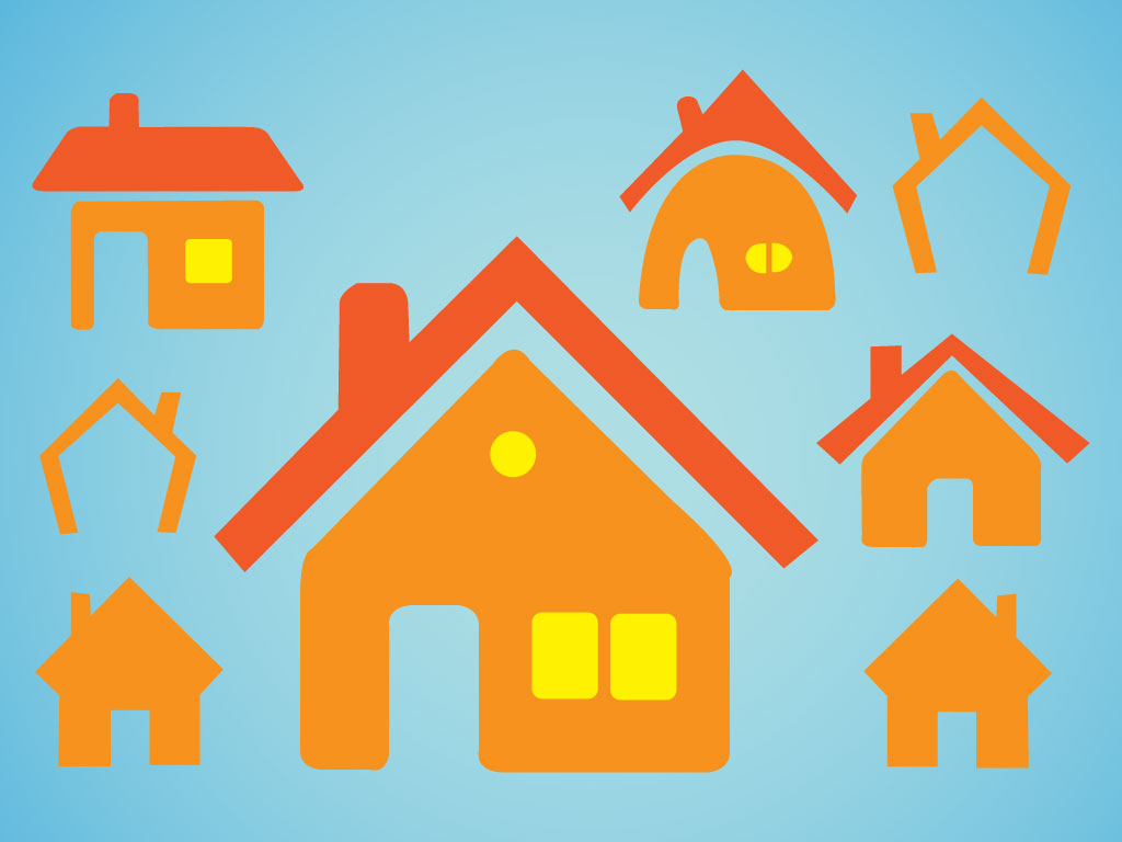 1024x768 House Icon Set