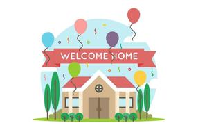 286x200 Welcome Home Free Vector Art