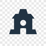 160x160 Home Vector Icon Isolated On Transparent Background, Home