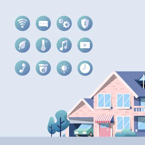 490x490 Smart Home Vector Pack With Icons