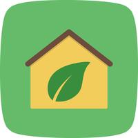 200x200 Eco Home Vector Icon